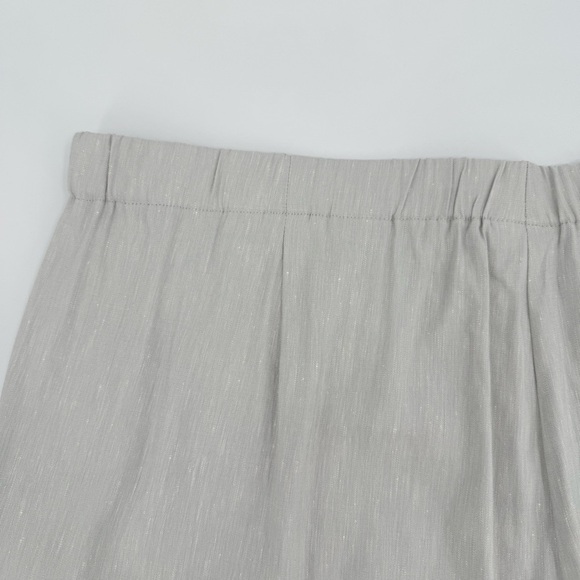 J. Jill Linen-Stretch Button-Hem Ankle Pants in Zinc White Size 3X - Picture 11 of 12